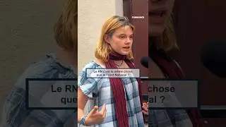 Micro-trottoir complet en ligne 👇 #politique #rn #gauche #frontpopulaire #france #information