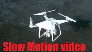 Phantom 4 Pro Drone Moving And Turning In Slow Motion