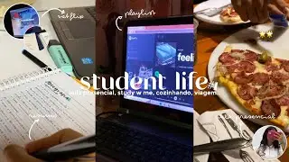 student life #01 - rotina escolar, viagem, study with me, self care, playlist, cook with me & more!