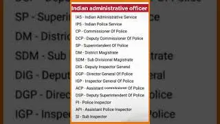 Indian administrative officers 
