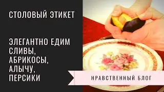 Столовый этикет: слива, абрикос, персик, нектарин, алыча