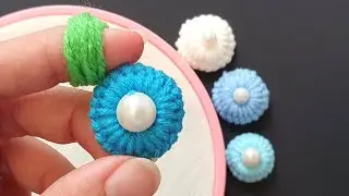 Easy Woolen Flower Craft Ideas with Finger | Diy Flower Making Tricks | Handmade at Home