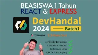 BEASISWA belajar REACT dan EXPRESS dengan banyak LUCKY DRAW berhadiah