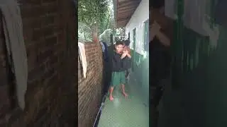 keseruan santri mau mandi