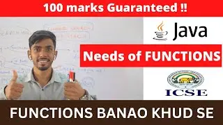 User-defined Methods | ICSE computer | Java ICSE programs | Important java programs