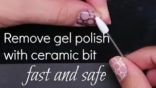 How to remove Gel Nail Polish with electric file Tutorial | No soak off required