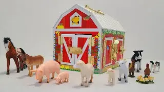 Let's learn about animals! Melissa & Doug Latches Barn Toy