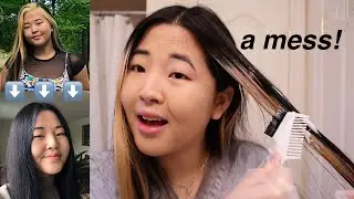 dying my *alt* hair back to black for the first time!!