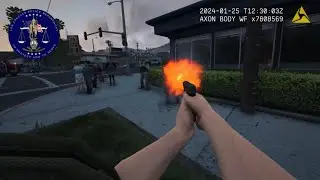 [NO COMMENTARY] 4K GTA V LSPDFR - FBI ARREST WARRENT, STORE ROBBERY & BANK HEIST!