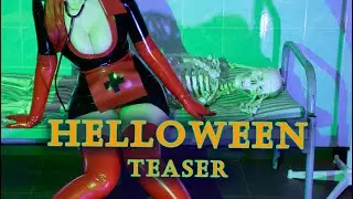 Latex Harley Quinn Nurse|| Teaser || cosplay by Lada Lyumos