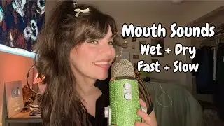 ASMR | 1 Hour Of Fast To Slow Mouth Sounds (Wet & Dry) || Pure Mouth Sounds & Hand Movements