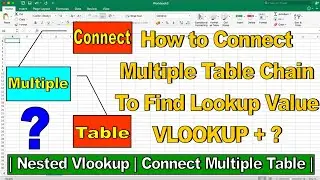 How to find Lookup Value in Multiple Table Array | Vlookup Function in Excel |