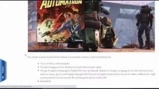 HOW TO FIX FALLOUT 4: AUTOMATRON CRASH TO DESKTOP ERROR