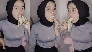 ASMR ny3P0n9 PISANG | HIJAB LIFESTYLE