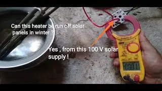 Part 1: How to Run a Water Heater( Non- inductive Loads) Directly from 100 v Solar without Inverter