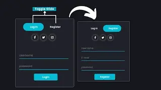 How To Make Login & Register Form Using HTML Css & Javascript