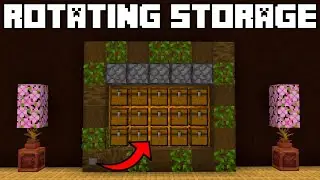 🦅 Minecraft Bedrock 1.20 | ROTATING STORAGE TUTORIAL!