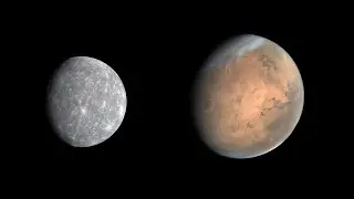 Mercury crashes into Mars (SpaceSim)