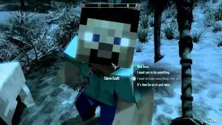 Minecraft In Skyrim! (Mod)