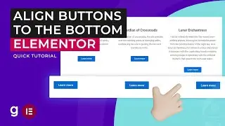 How to Align Buttons to the Bottom in Elementor | EASY