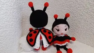 Божья коровка - игрушка вязаная крючком