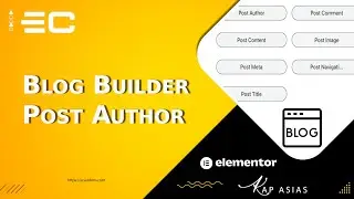 Wordpress Blog with Elementor Builder Tutorial for 2023 - Post Author Info