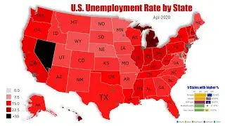USA - Unemployment rate Evolution - 2005 to December 2020