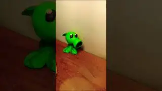 Горохострел из пластилина из PVZ 