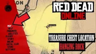 RDR2 Online * Treasure Chest Location * Hanging Rock