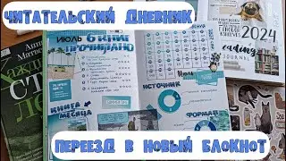 Читательский дневник ✿ переезд в новый блокнот ✿ оформление с нуля и прочитанное за июль