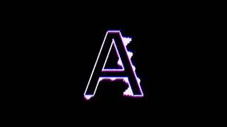 A | Letter Spectrum | Black Screen | AUDIO VISUALIZER | AAA | #4