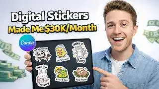 How to Make Digital Stickers in Canva - Part 1  (Canva Tutorial)