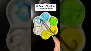 sky blue + yellow + Pearl = ?