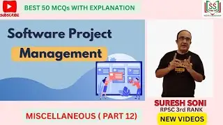 MISCELLANEOUS | SOFTWARE PROJECT MANAGEMENT | RPSC ACP EXAM 2024 | PART-12 | SURESH SONI