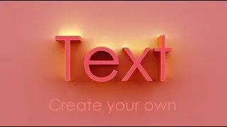 photoshop tutorial 3D text