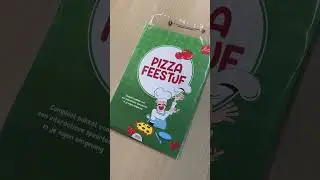 Pizza speurtocht inpakken. Kijk je mee?     #shorts #kinderfeestjethuis  #inpakken #pizzaparty