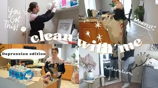 Cleaning the depression away! Clean My NORMAL House With Me | Motivation
