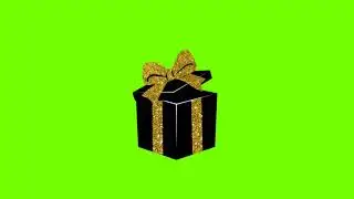 Gift Box Animation Greenscreen Effect