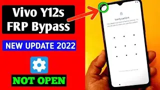 Vivo Y12s V2033 FRP Bypass Android 11/Reset Google Account /Settings app not open