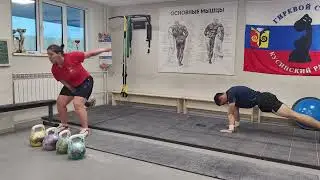 Рывковая тренировка после сборов.