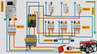 how to install 3 phase changeover switch | changeover switch | automatic changeover switch