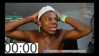 Ishowspeed lips grow huge from putting a glass in his face