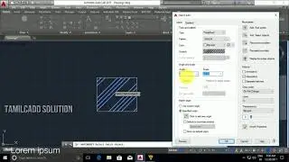 AutoCAD Modify Tool Edit Hatch and Edit Array -- Tamil