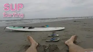 海水浴SUPサーフィン　博多弁とコラボしてみた♪I tried to explain SUP bathing in Hakata dialect.
