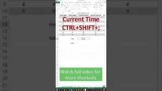 Insert Current Date & Time in Excel