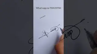 Sign your signature A Shamim #signature #design #sign #art #youtubeshorts #viralshorts #supersign