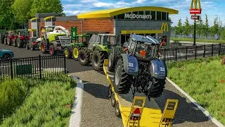Faire la File au McDonald's en tracteur | Farming Simulator 22 Roleplay