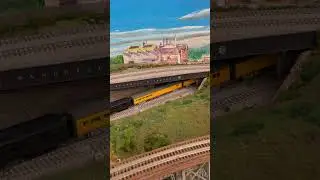 UP 844 Pulls 17 Heavyweight Passenger Cars