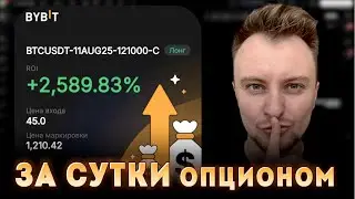 Опционы Bybit. 2500% ЗА СУТКИ. Показываю ОТ и ДО как заработать