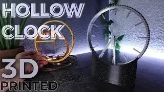 Silent Arduino Hollow Clock 3D Printed 